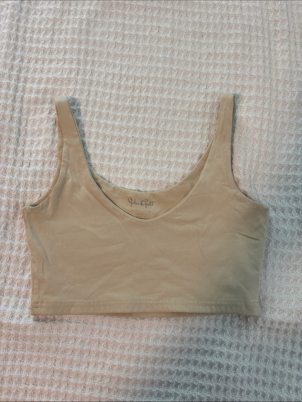 Brandy Melville Beige Crop Tank Top
